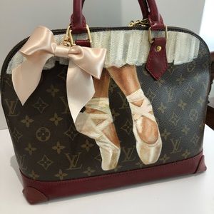 Authentic Louis Vuitton Alma PM
“Ballerina” 🩰 Custom hand painted and dyed